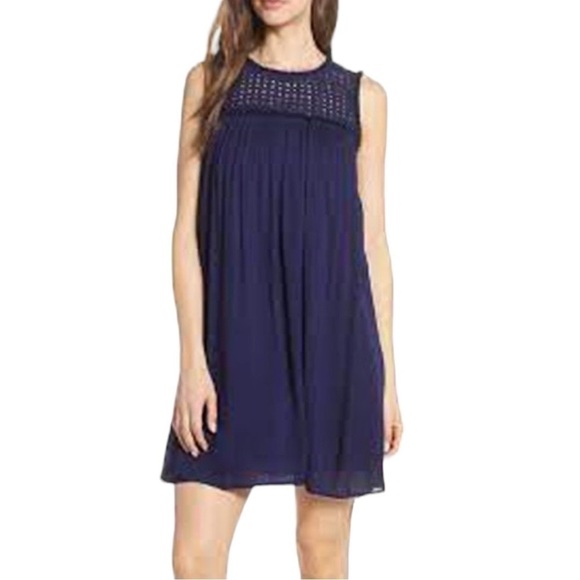 Tommy Bahama Navy Blue Sleeveless Dress / Coverup Women’s Sz M - Picture 1 of 14